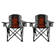 Load image into Gallery viewer, 2 Pack Heated Outdoor Camping Chair - Gray