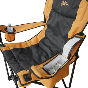 2 Pack Heated Outdoor Camping Chair - Orange