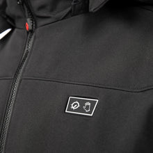 Load image into Gallery viewer, Unisex Black Heated Jacket - Insulated, Weatherproof, Detachable Hood, Includes Battery Pack